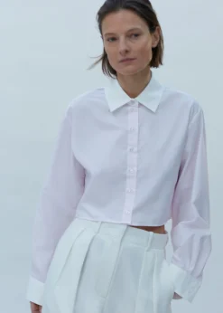 Calgari Contrast Cropped Shirt