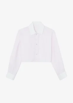 Calgari Contrast Cropped Shirt