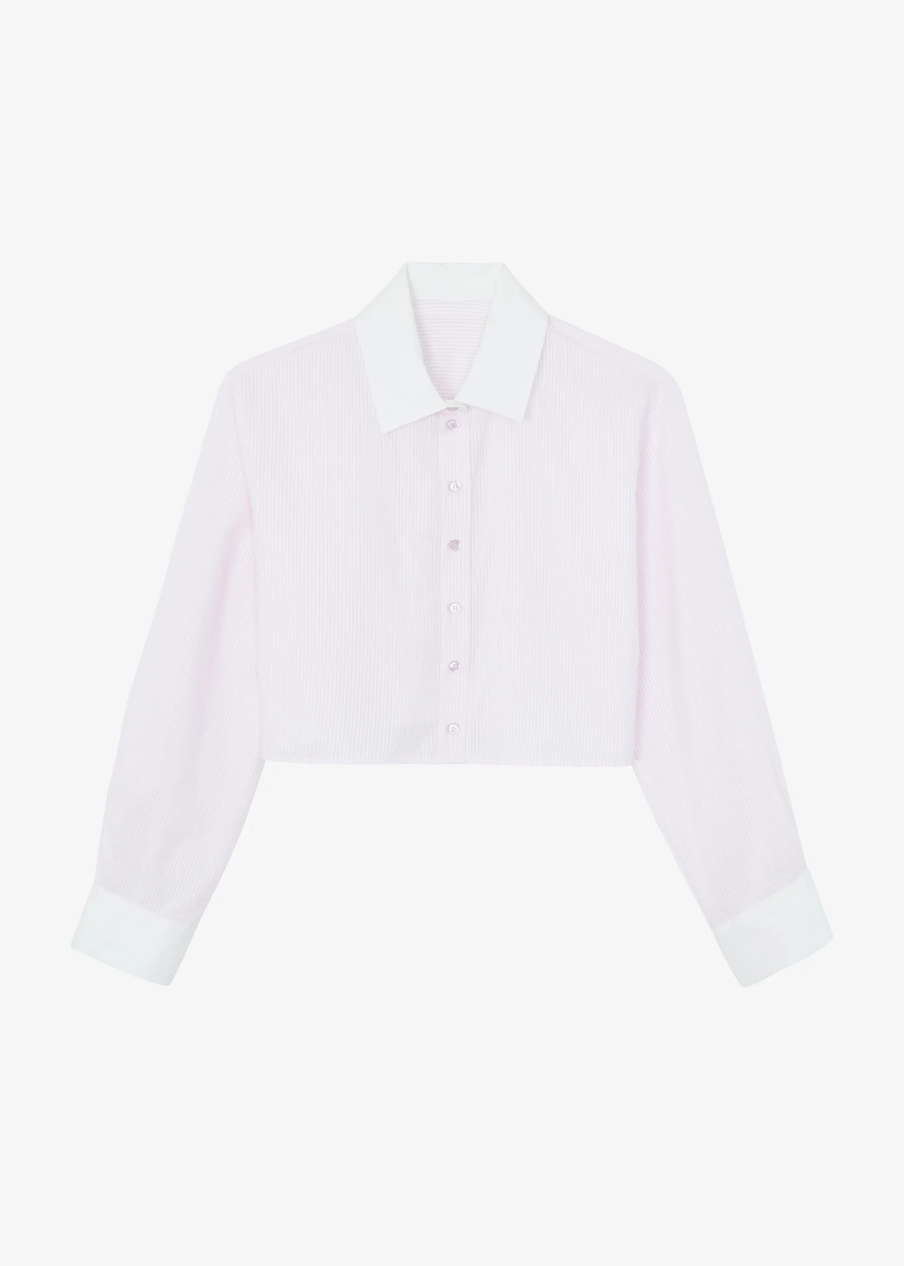 Calgari Contrast Cropped Shirt