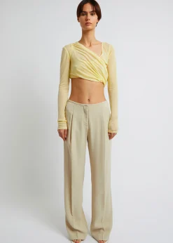 Christopher Esber Folded Crop L/S Top