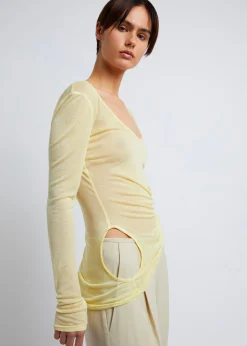 Christopher Esber Folded Crop L/S Top