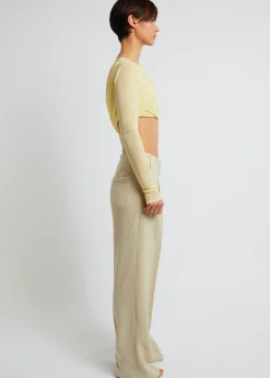 Christopher Esber Folded Crop L/S Top