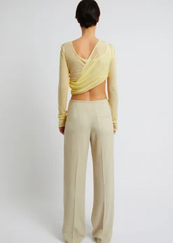 Christopher Esber Folded Crop L/S Top