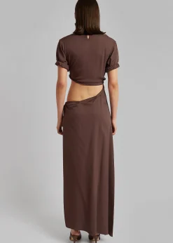 Christopher Esber Roll Sleeve Tee Dress