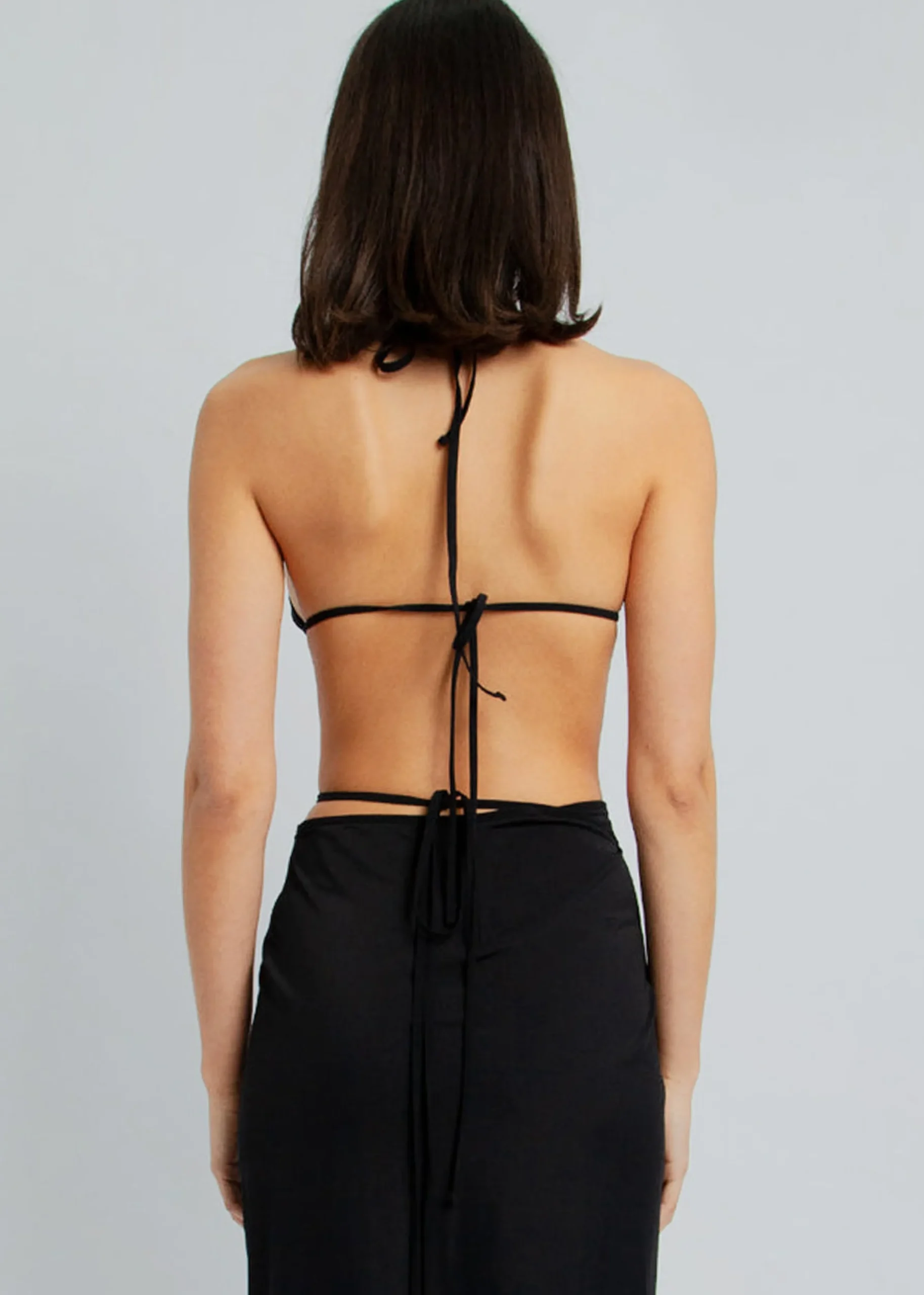 Christopher Esber Ruched Underbust Bikini Top