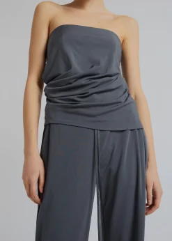 Christopher Esber Side Cowl Strapless Top
