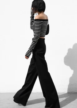 Coco Black Off Shoulder Sweater