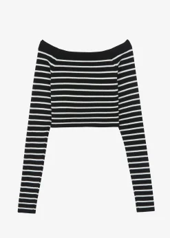 Coco Black Off Shoulder Sweater
