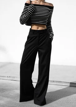 Coco Black Off Shoulder Sweater
