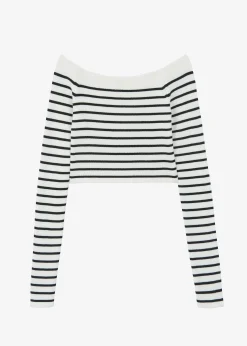 Coco White Off Shoulder Sweater