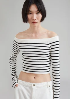 Coco White Off Shoulder Sweater