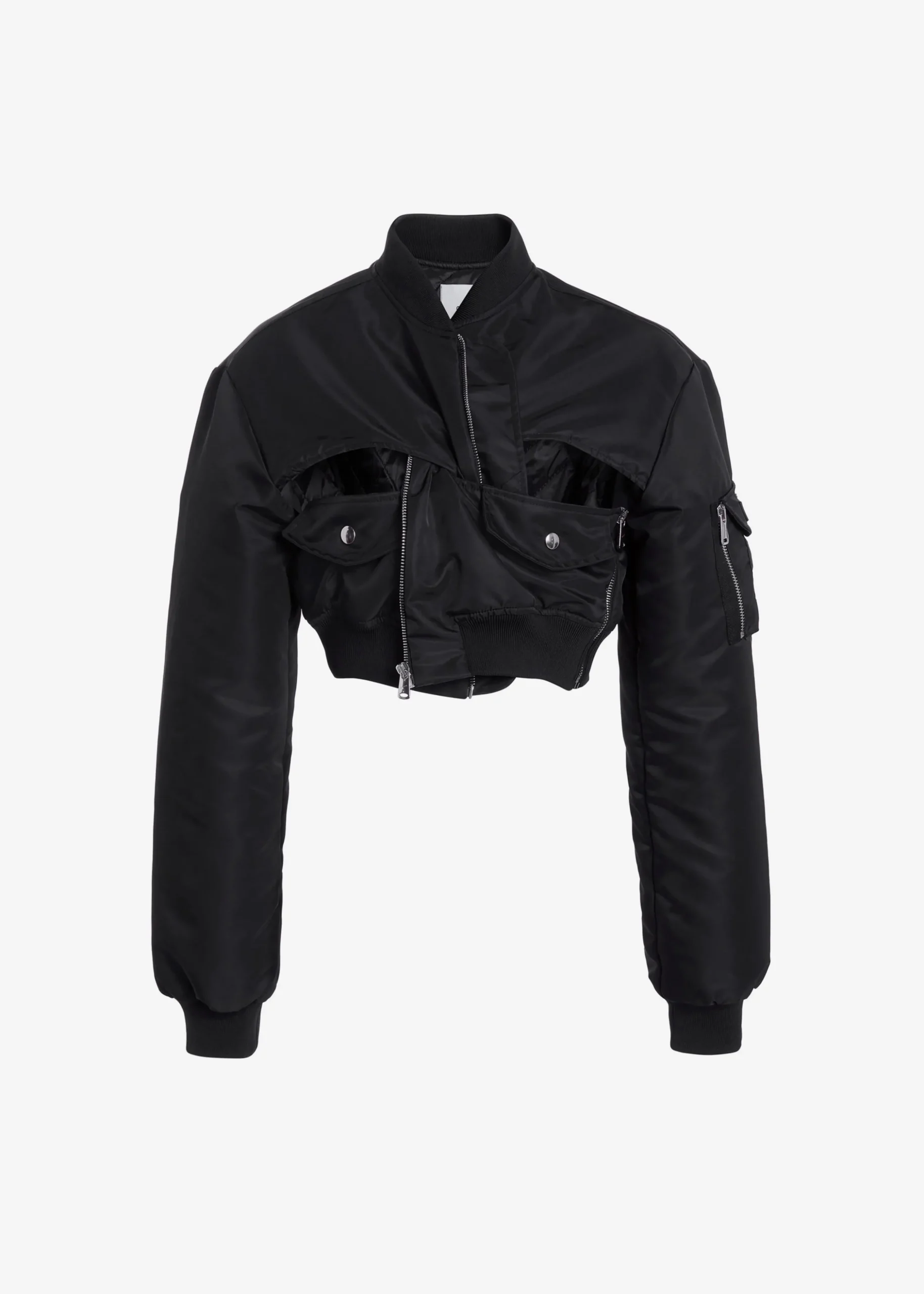 Coperni Cut-Out Cropped Bomber Jacket