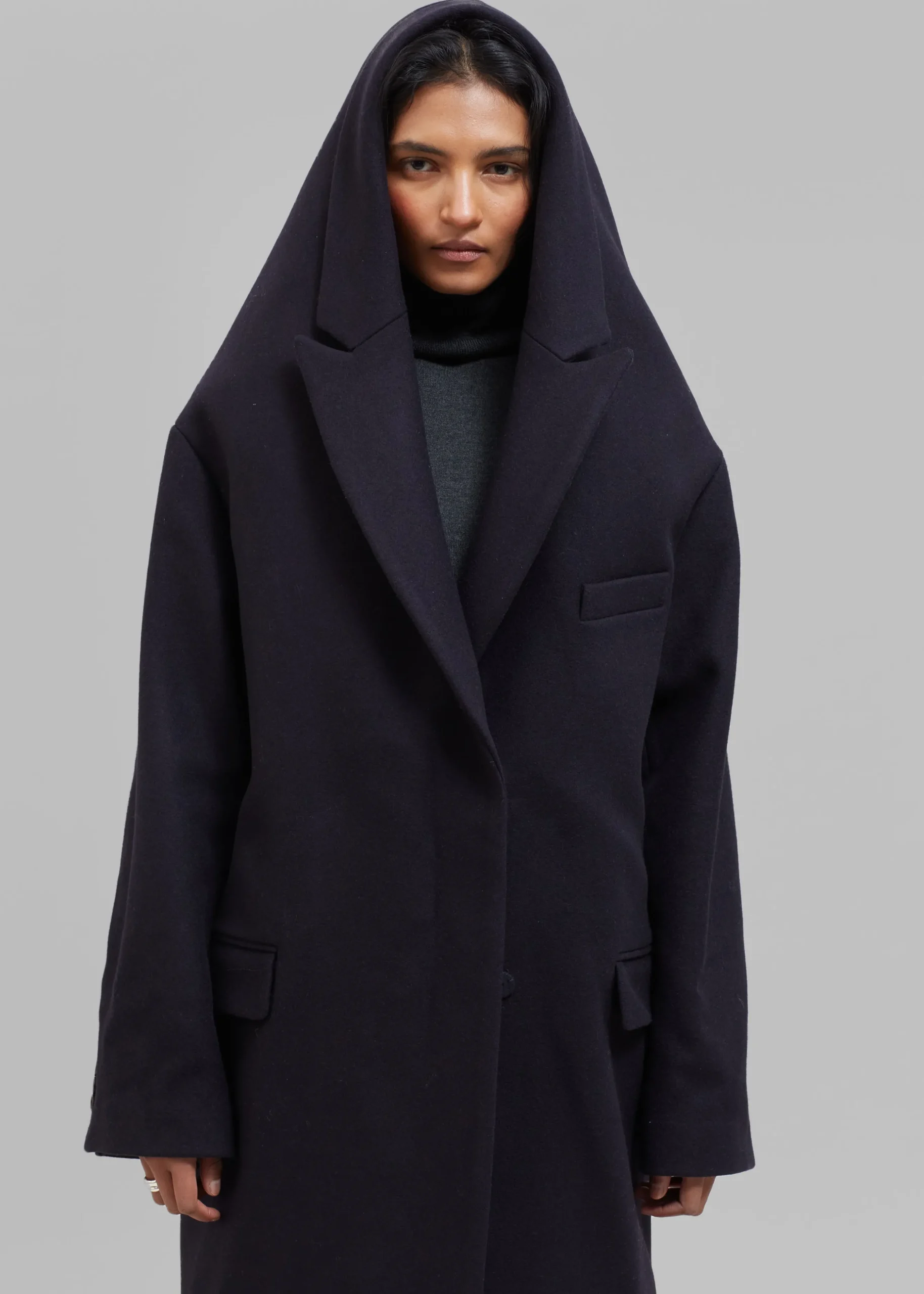 Coperni Hooded Double-Breasted Coat