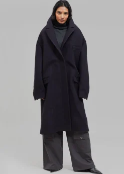Coperni Hooded Double-Breasted Coat