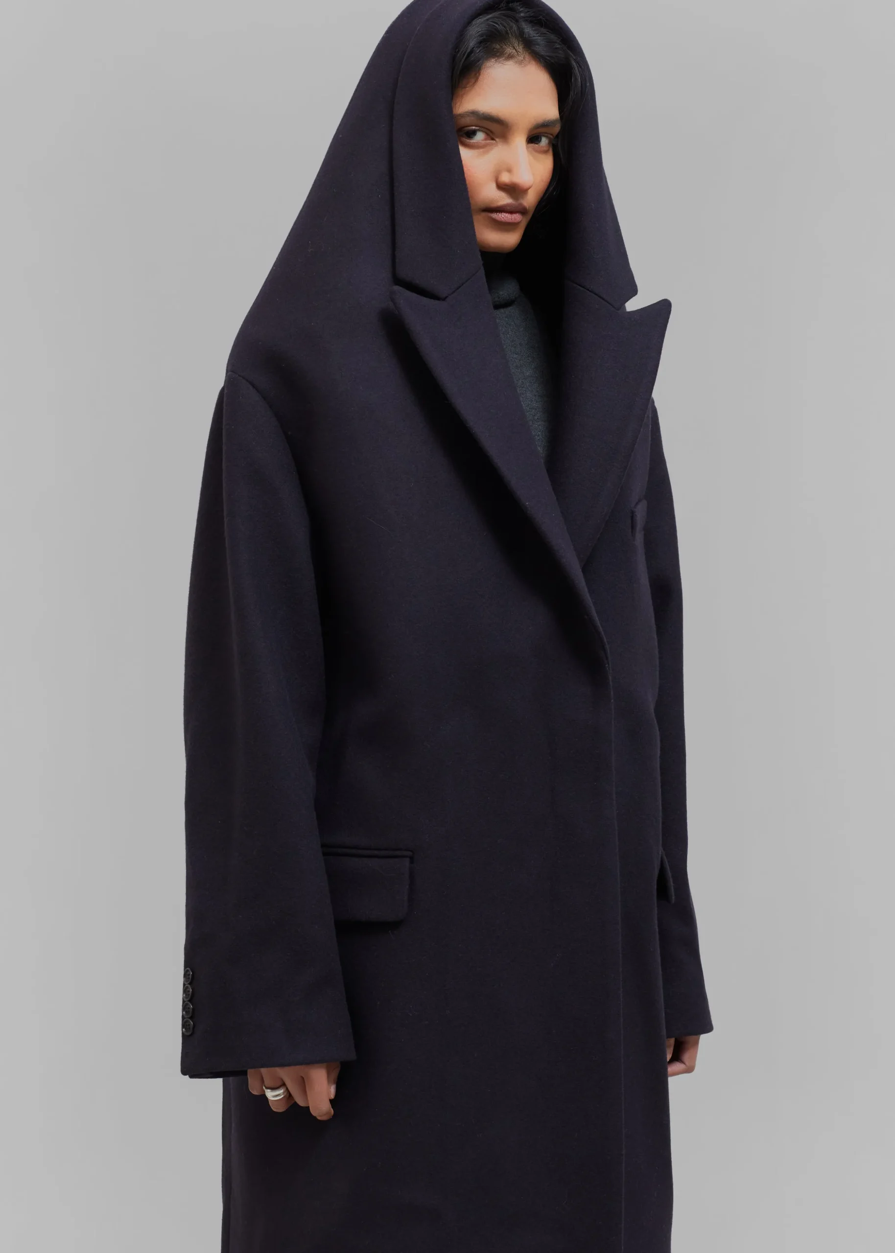 Coperni Hooded Double-Breasted Coat