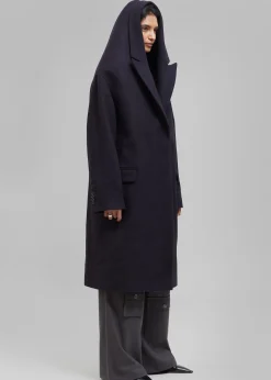 Coperni Hooded Double-Breasted Coat