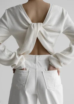 Darcey Twisted Knit Top