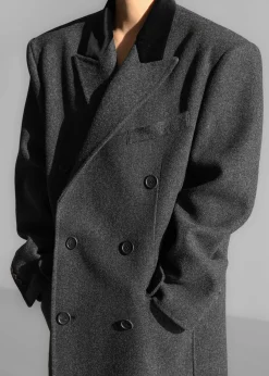 Dolly Contrast Collar Coat