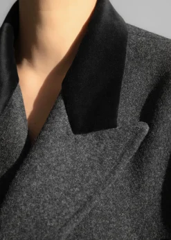 Dolly Contrast Collar Coat