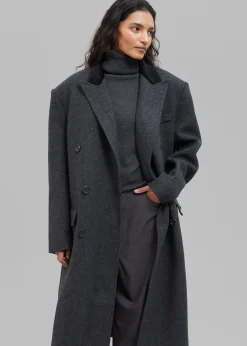 Dolly Contrast Collar Coat
