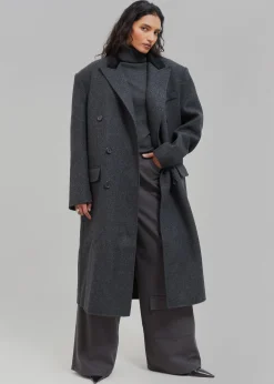 Dolly Contrast Collar Coat