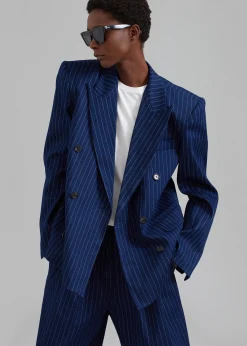 Fargo Oversized Denim Padded Blazer