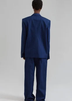 Fargo Oversized Denim Padded Blazer