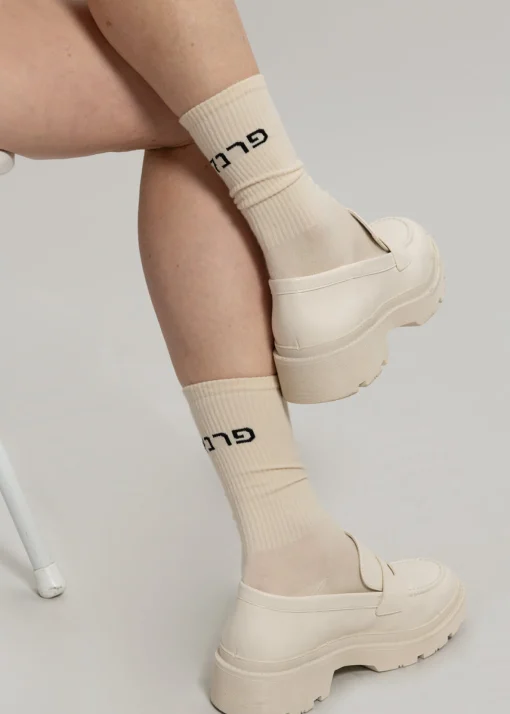 Frankie In Hebrew Ribbed Socks