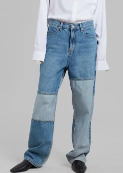 Gesina Patchwork Denim Pants