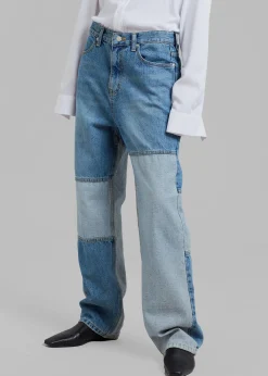 Gesina Patchwork Denim Pants