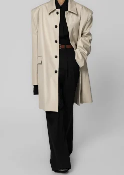 Ghent Padded Shoulder Trench