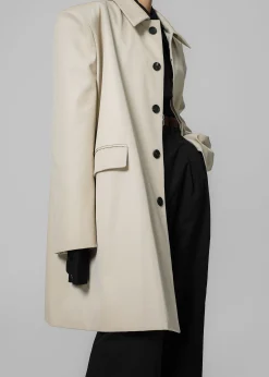 Ghent Padded Shoulder Trench