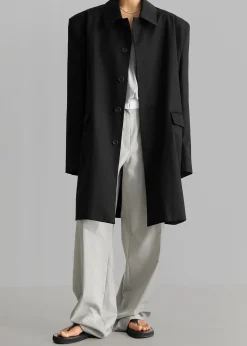 Ghent Padded Shoulder Trench
