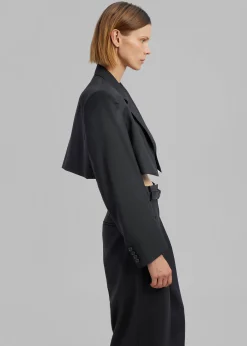 Glenn Cropped Crossover Blazer