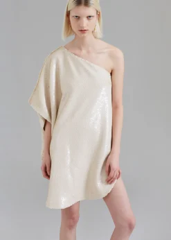 Gloria Sequins One Shoulder Dress
