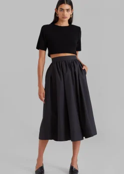 Grace Pleated Midi Skirt