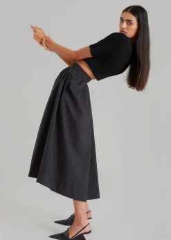Grace Pleated Midi Skirt