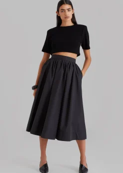 Grace Pleated Midi Skirt