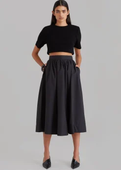 Grace Pleated Midi Skirt