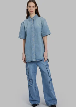 Hailey Denim Oversized Cargo Pants