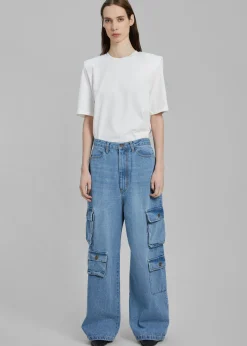 Hailey Denim Oversized Cargo Pants