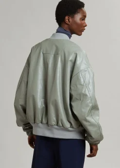 Hane Faux Leather Bomber