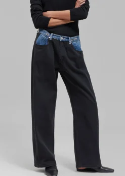 Hayla Contrast Denim Pants