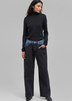 Hayla Contrast Denim Pants