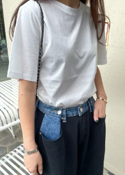 Hayla Contrast Denim Pants
