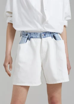 Hayla Contrast Denim Shorts