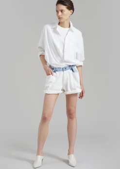 Hayla Contrast Denim Shorts
