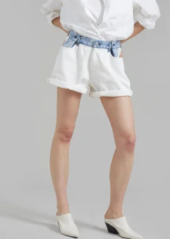 Hayla Contrast Denim Shorts