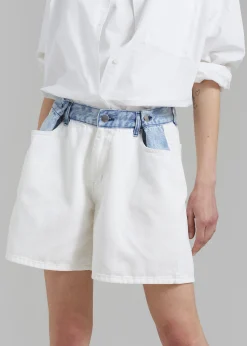 Hayla Contrast Denim Shorts