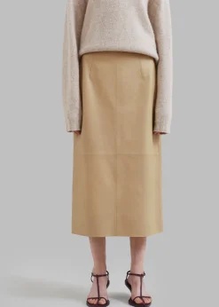 Heather Leather Pencil Skirt